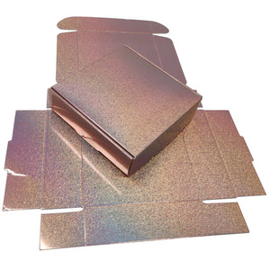 Rose Gold Glitter Holographic Box, 40pcs/pack