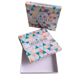 Creative Geometric Pattern Festive Chocolate Block Gift Packaging Box