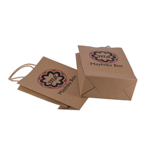 Brown Kraft Beauty Products Packaging Box with Shopping Bag