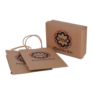 Brown Kraft Beauty Products Packaging Box with Shopping Bag