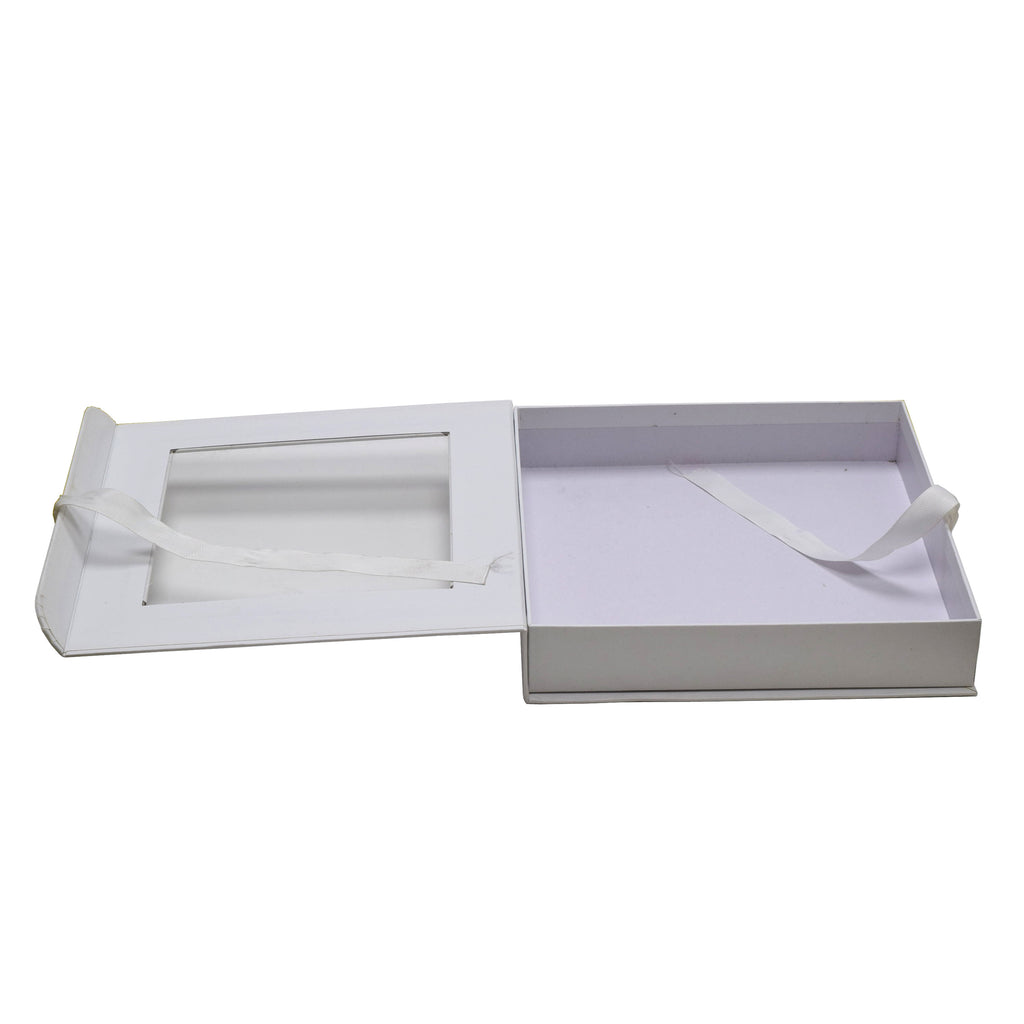 Mini Square Children's Wear Gift Box with PVC Window & Bow