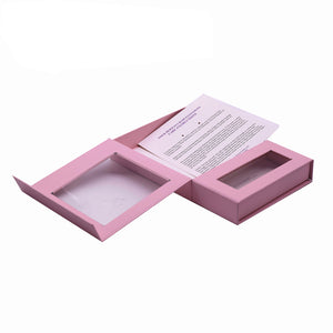 Clear Windowed Magnetic Hair Extensions Packaging Box