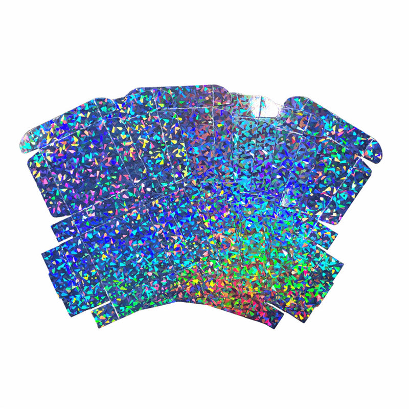 Mosaic Pattern Holographic Gift Box Reflective Silver Laser Packaging Box 40pcs/pack