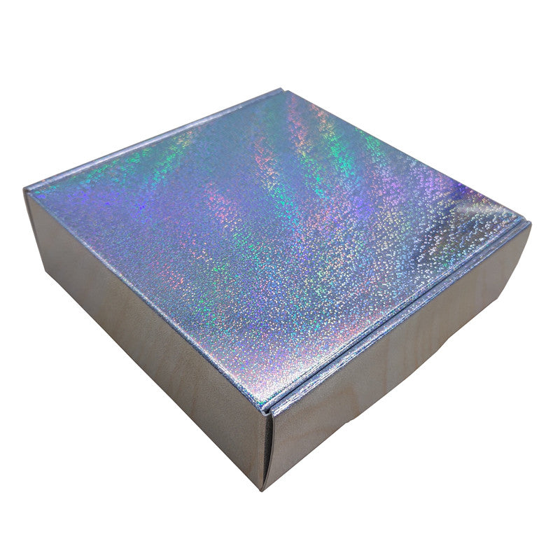 Silver Glitter Holographic Gift Box Silver Laser Packaging Party Favor Box 40pcs/pack Free Shipping