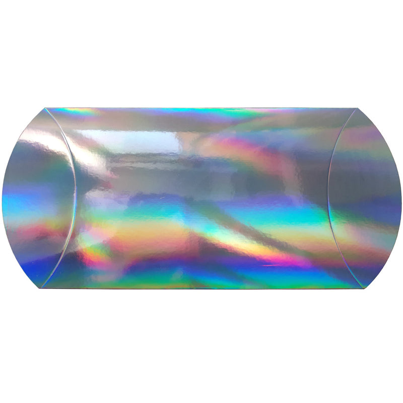 Silver Holographic Hair Extensions Pillow Box Wholesales 50pcs/pack