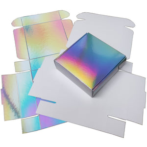 Silver Holographic Gift Box for Party, Wedding Souvenir Box, 40pcs/pack