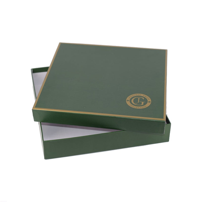 Luxury Cashmere Scarves Gift Box with Gold Rim and Wrapping Tissue Paper