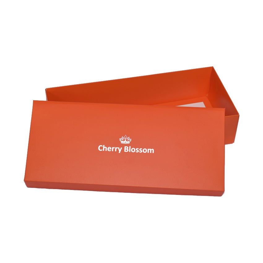 Flat Packed Clothes Packaging Box with Silver Foiled Logo