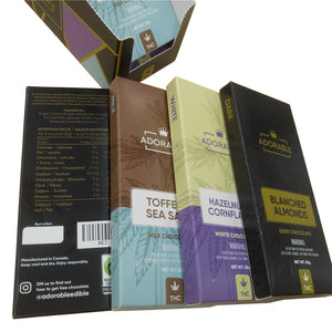 Glossy UV Stamped Custom Branded Chocolate Bar Box
